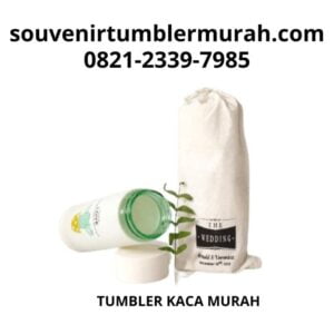 TUMBLER KACA CUSTOM MURAH SOUVENIR TUMBLER MURAH UNTUK SOUVENIR PERNIKAHAN