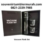 Souvenir Bank Vacuum flask set hitam souvenir tumbler murah