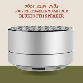 btspk 06 bluetooth speaker silver bisa di custom logo dari souvenir tumbler murah