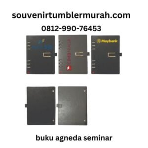 buku agenda souvenir seminar aglt 01 souvenir tumbler murah bisa dicustom logo dengn emboss, peint uv, dan laser grafir