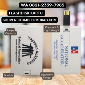 flashdisk model kartu yang tipis dari souvenir tumbler murah