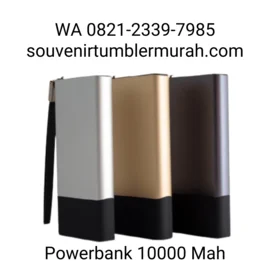 souvenir wisuda unik powerbank 10000mah terbaik dari souvenir tumbler murah. Merknya arden kodenya p100al15