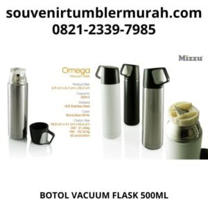 vacuum flask omega mizzu 500ml cocok untuk souvenir kegiatan kantor dari tumbler custom jakarta terdekat