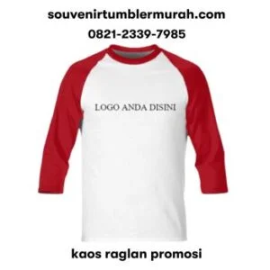 kaos raglan promosi souvenir tumbler promosi