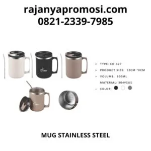 Souvenir Pernikahan Unik Comos Co 327 Mug Stainless Steel