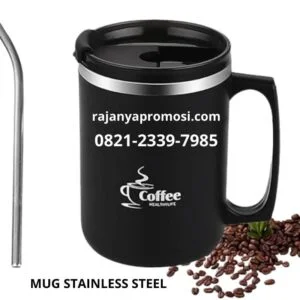 Souvenir Pernikahan unik Mug Stainless Unik Coffee Mug 500 mili Comos co 327 Rajanya Promosi