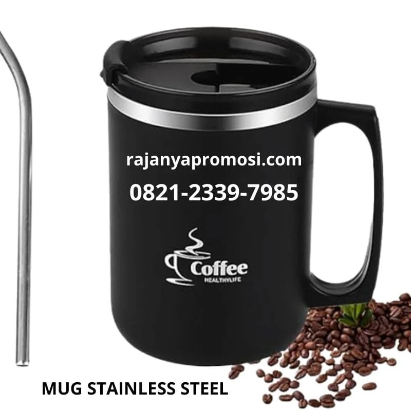 Souvenir Pernikahan unik Mug Stainless Unik Coffee Mug 500 mili Comos co 327 Rajanya Promosi