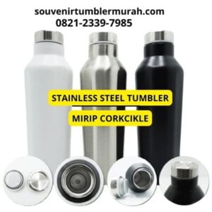 vendor merchandise jakarta tumbler mirip corkcicle tahan panas