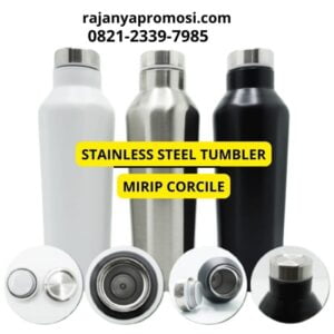 vendor merchandise jakarta tumbler mirip corkcicle tahan panas untuk souvenir family gathering souvenir tumbler murah