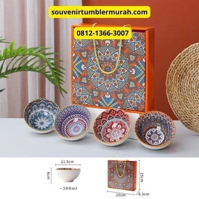 Souvenir Mangkok Keramik dari Souvenir Tumbler Murah untuk souvenir acara kantor atau souvenir pernikahan di jakarta