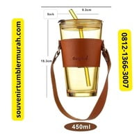 Mug Tumbler Kaca Untuk Souvenir Kantor Murah