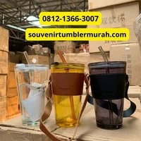 Mug Tumbler Kaca Untuk Souvenir Kantor Murah