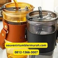 Mug Tumbler Kaca Untuk Souvenir Kantor Murah