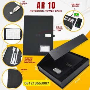 Souvenir Perusahaan Agenda Power Bank Wireless