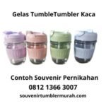 Contoh Souvenir Pernikahan Gelas Tumbler Kaca dari souvenir tumbler murah