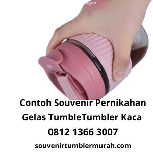 Contoh Souvenir Pernikahan Gelas Tumbler Kaca dari souvenir tumbler murah dan rajanya promosi