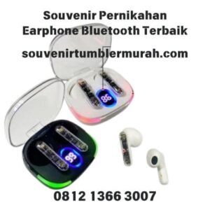 Souvenir Pernikahan Yang Sedamg Trend Earphone Bluetooth Wireless Terbaik TWS01 LED