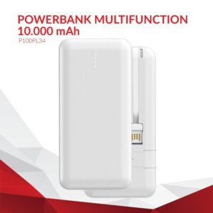 POWERBANK MULTIFUNCTION 4 built-in cable *P100PL34